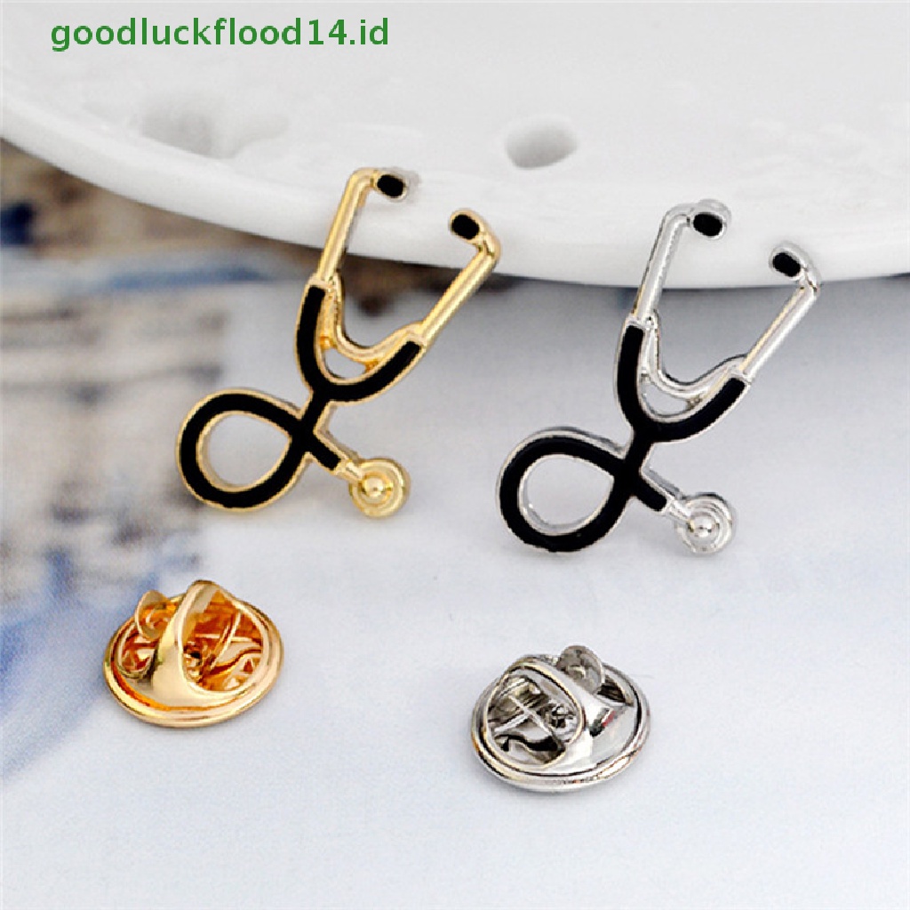 [GOOGFOUR] Fashion Emas Perak Disepuh Bros Pin Perawat Perhiasan Jewelry Gift [TOP]