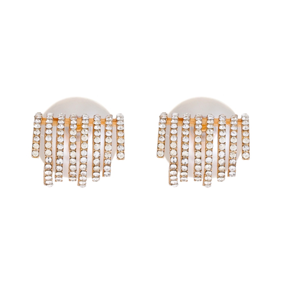 Anting Mutiara Berbentuk Cakar Bertabur Berlian Mewah Anting Mutiara Wanita Antik Yang Dipersonalisasi