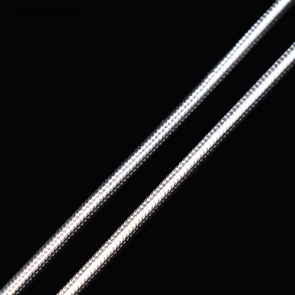 Hbid 5Pc Kalung Perak Silver Plated 1MM Rantai Ular Kalung Perhiasan Chain 45-70CM Glory