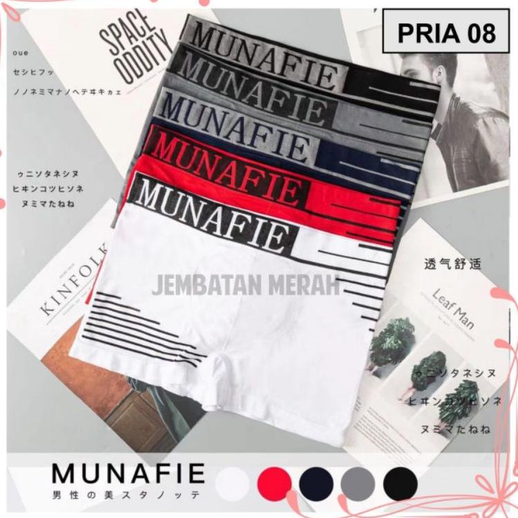 8.8 boxer munafie pria pakaian dalam pria celana dalam pria munafie  celana dalam boxer munafie