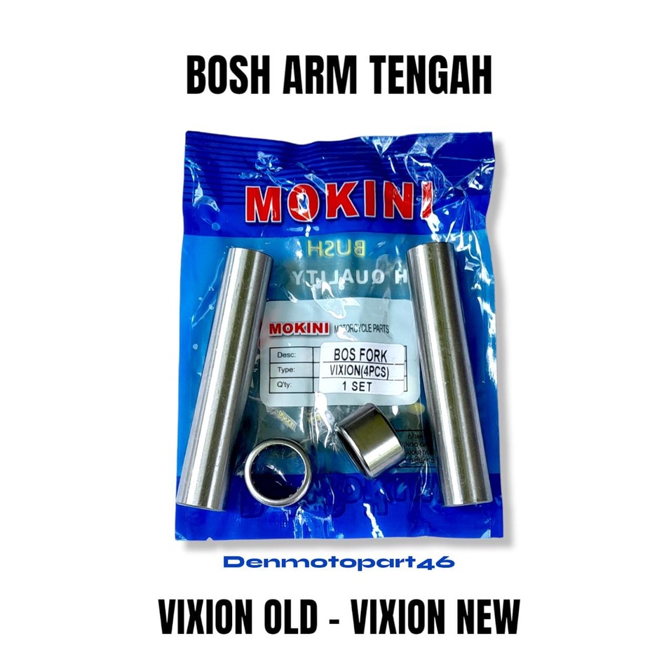 BOSH BOS ARM FORK SWING BUSHING FOROK TENGAH SET - VIXION OLD &  VIXION NEW [ MOKINI ]