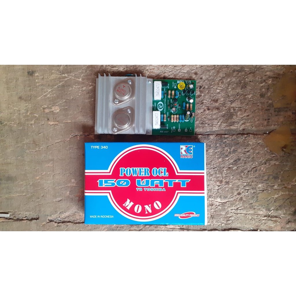 kit ocl mono 150 watt jengkol jengkol 2n3055 mj2955  tosiba mono