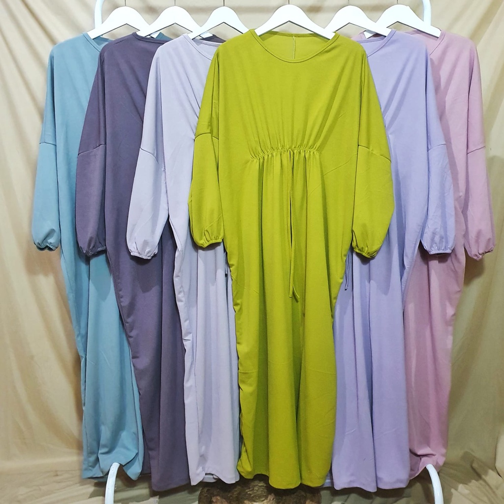 Dailythings Kaftan JUMBO Moana Lebaran Ukuran Fit L sampai XXL Ld 150cm Pjg 135cm