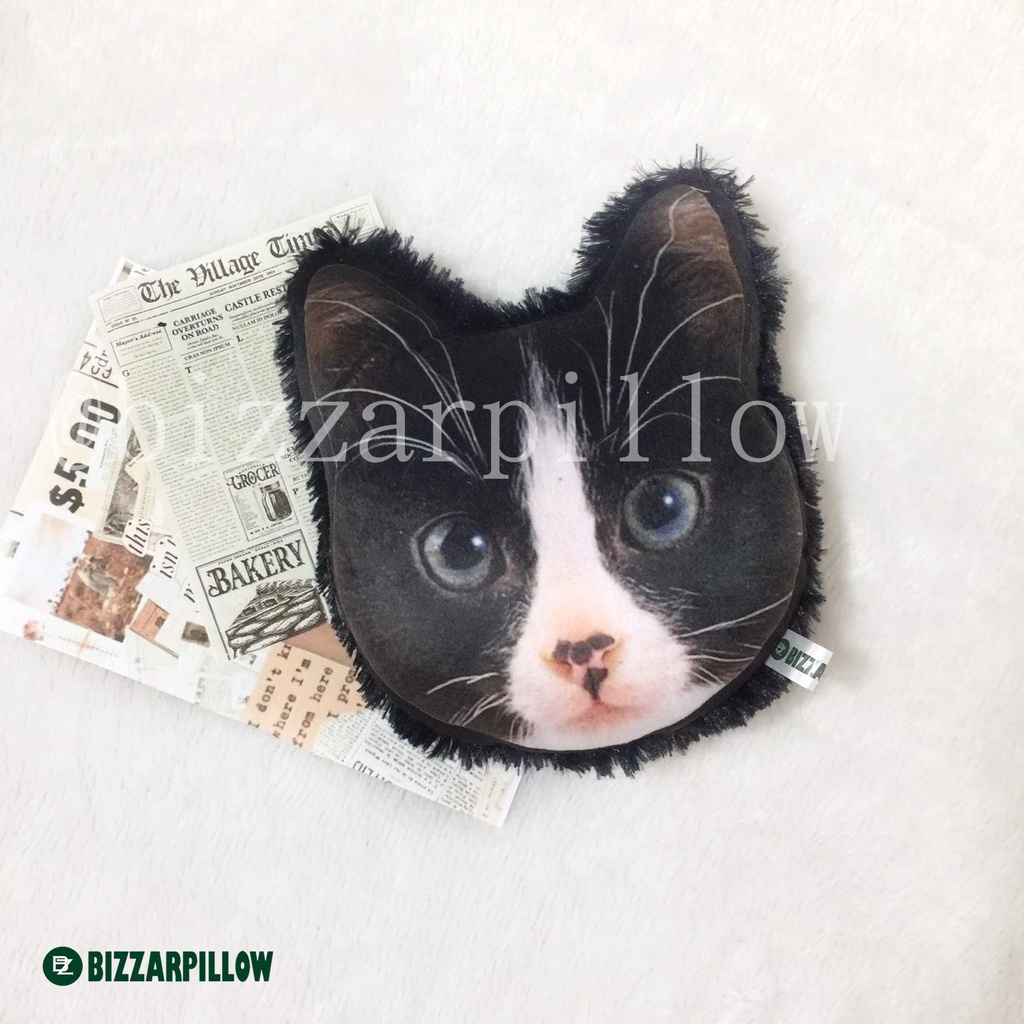 BIZZARPILLOW PAKET BANTAL KEPALA KUCING SIZE S ISI 6PCS BZ346