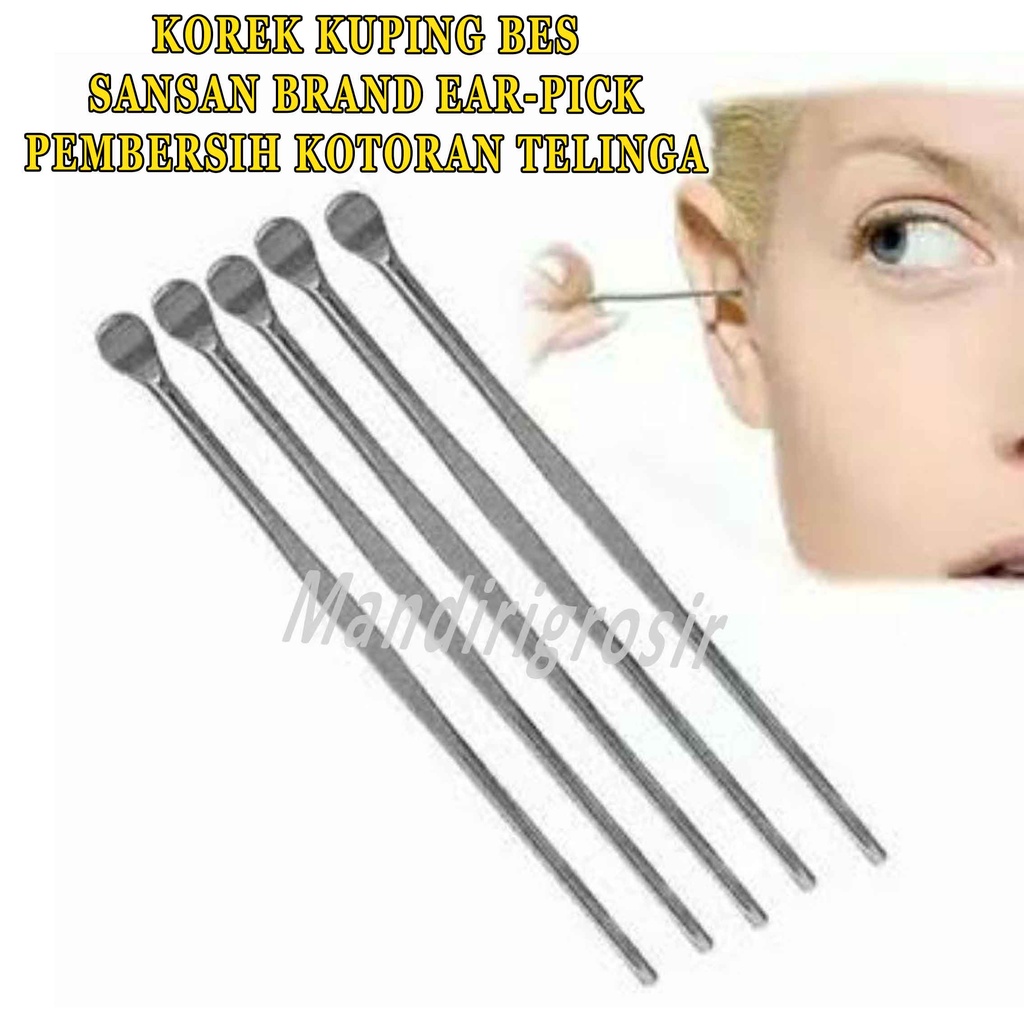 Korek Kuping Besi * Sansan EAR PICK * Pembersih Telinga * isi 12 pcs