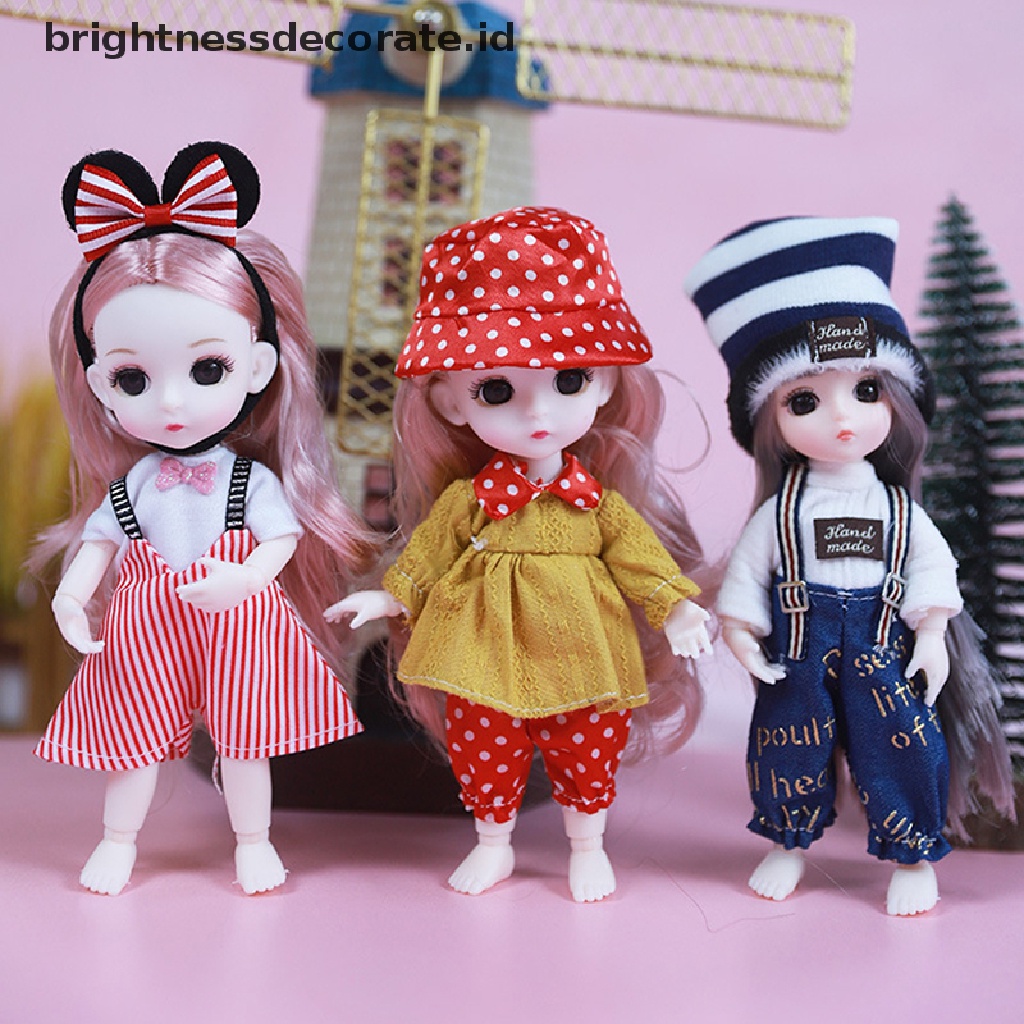 [Birth] 1set 16cm Baju Boneka Rok Universal Pakaian Anak Perempuan Mainan Aksesoris Hadiah [ID]