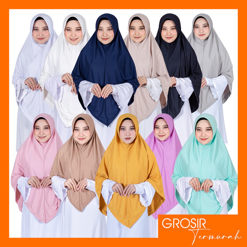 PROMO!! Jilbab Instan Bergo Nafisa BELVANA REGULER | Hijab Instan Jumbo Pad Kerudung Instan Jumbo Kaos Premium L,XL &amp; XXL
