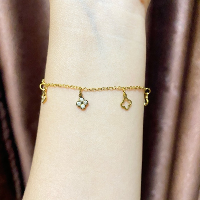 Gelang Rantai Titanium / Gelang Titanium Anti Karat / Gelang Rantai / Gelang Cantik