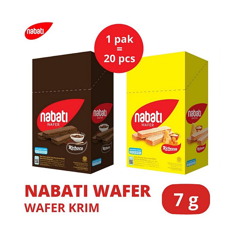 

Nabati Wafer 6gr 1Box isi 20pcs