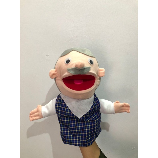 Boneka Muppet Keluarga Mulut Gerak | Boneka Dongeng Mainan Edukasi
