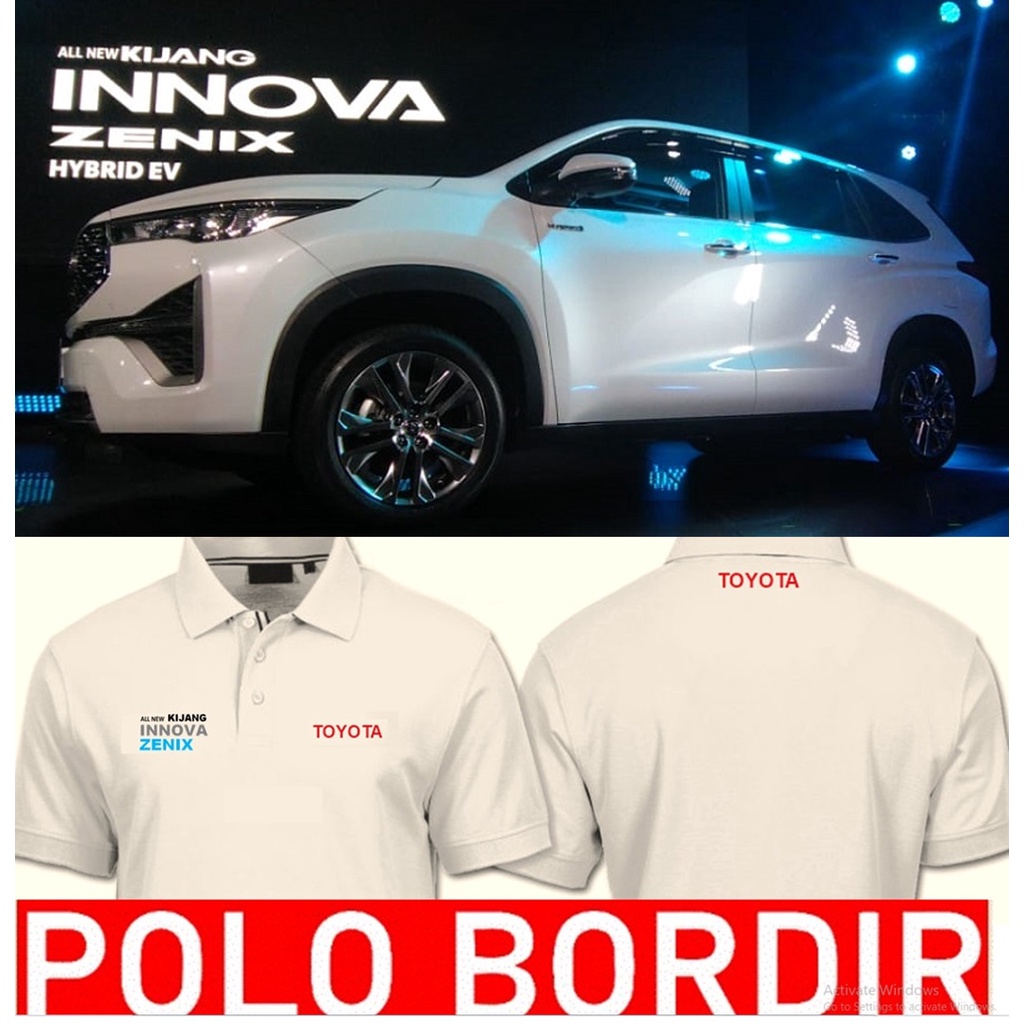 POLO FULL BORDIR TOYOTA INNOVA ZENIX TERBARU