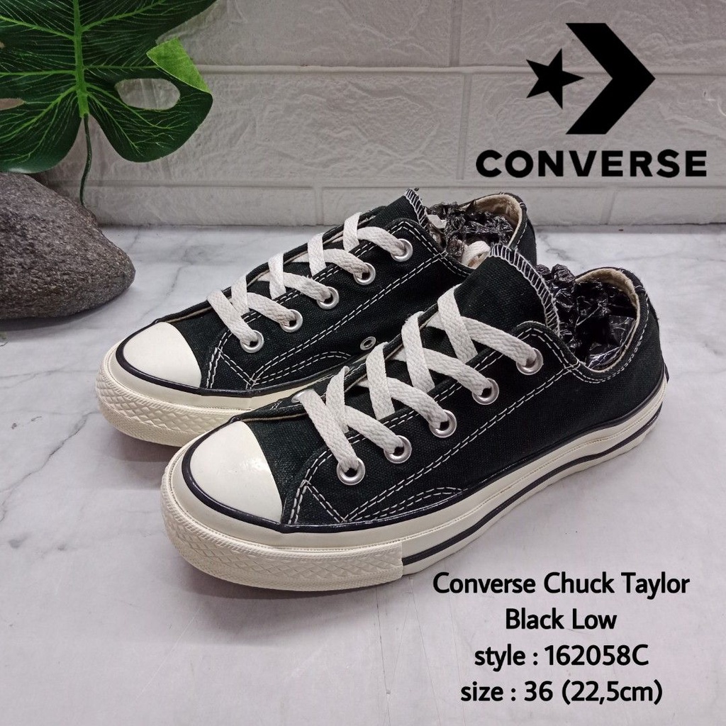 Converse Chuck Taylor 70s Low Black Low 162058C size 36