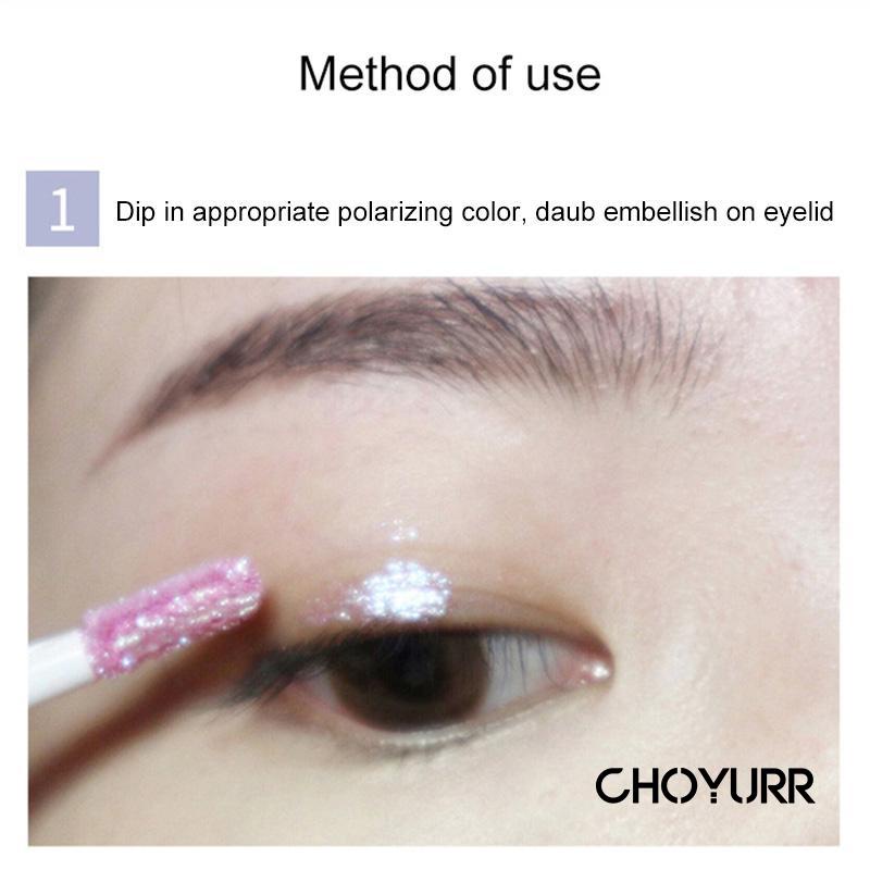 【COD】Eyeshadow Glitter Liquid Eyeshadow Cair Super Flash Pearlescent Powder Anti Air Tahan Lama Ins Fashion-CH