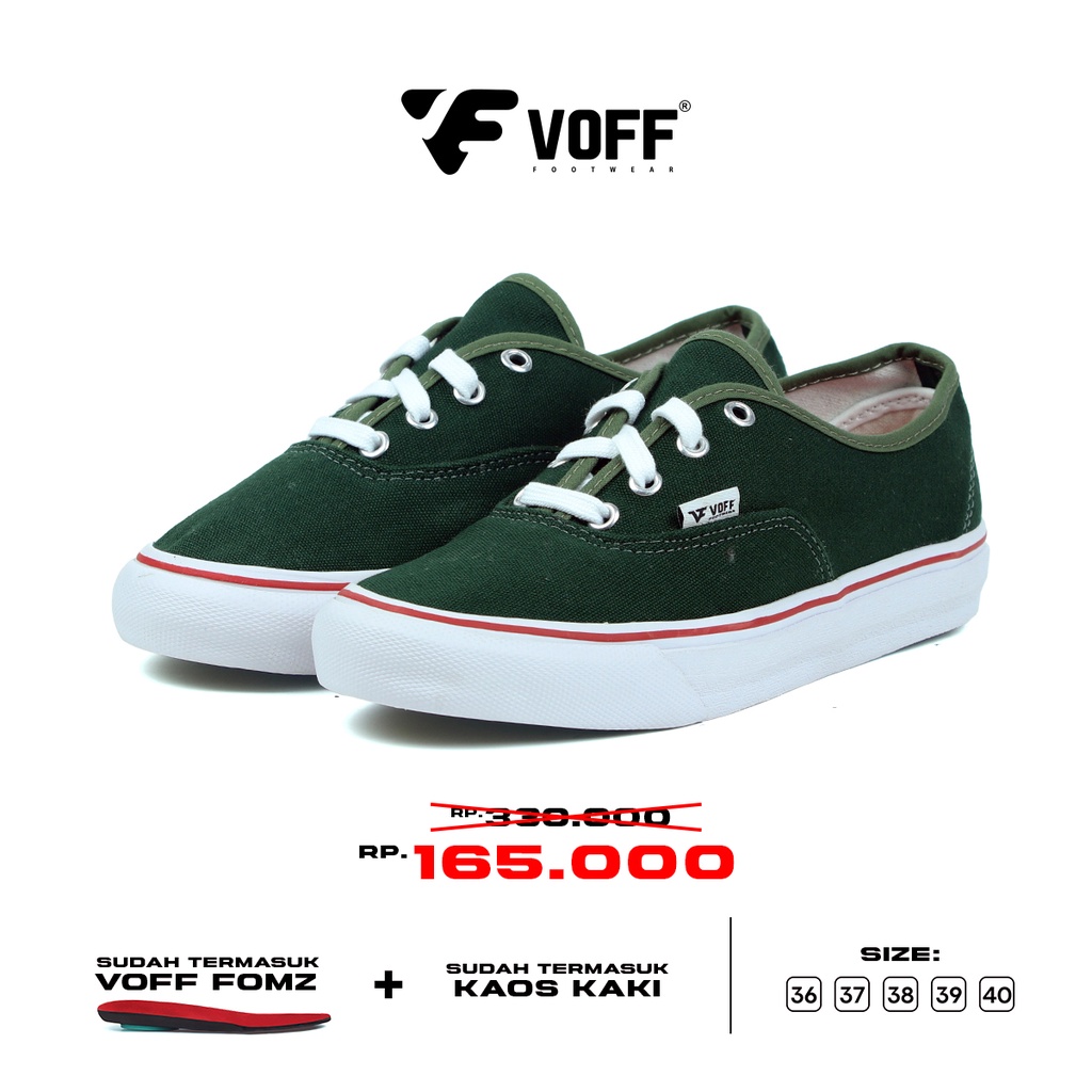 Voff - Sepatu Sneakers Pria Wanita Authentic Green