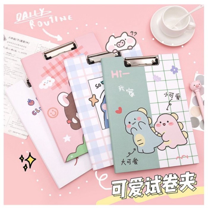 

Paja Papan Clipboard With Cover/ Papan Ujian/ Papan Jalan Aesthetic
