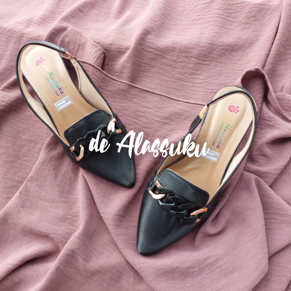 Alassuku.ID - Heels Sepatu Wanita TL Rantai