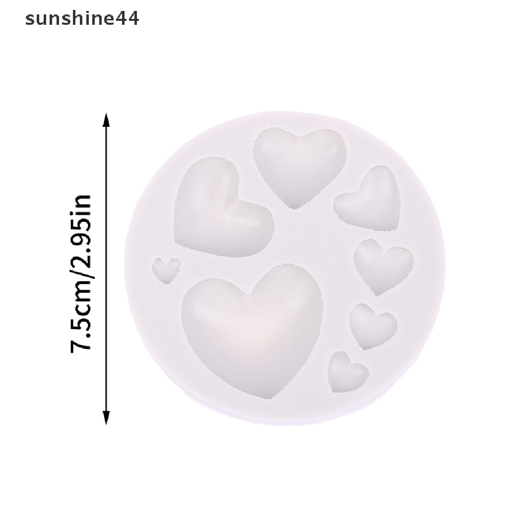 Sunshine Aneka Love Bentuk Hati Silicone Cake Mold Baking Cetakan Silikon Untuk Sabun Cookies Fondant Kue Tools Cake Decorag.