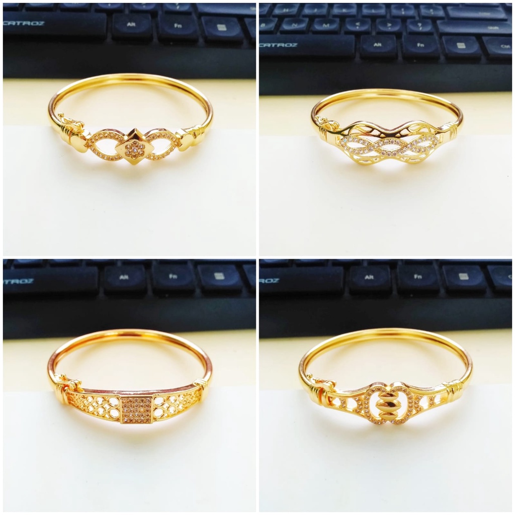 AV97 Grosir Gelang Bangle Dewasa Permata