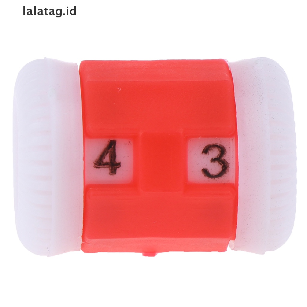 [lalatag] 2merah+2biru Knitg s Row Counter Lines Alat Hitung Angka [ID]