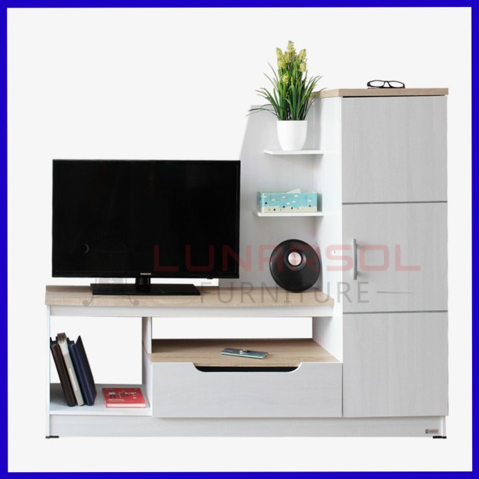 Ftr Meja Buffet Tv Lvr 130 Kaca / Rak Tv / Minimalis / Modern(Kurir Toko)