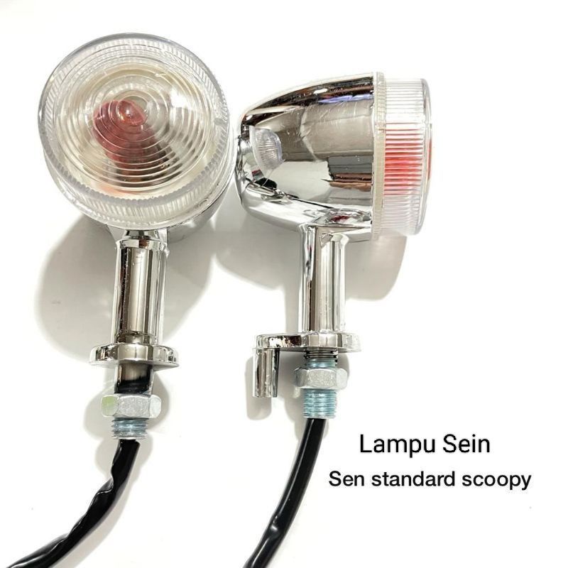 Lampu Sein Standar Scoopy Bulat  Set Kiri Kanan