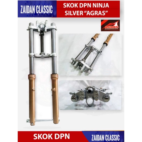 SKOK SHOCK STRUT SUSPENSI DEPAN NINJA R COPY ORIGINAL  AGRAS PNP HONDA TIGER MEGAPRO CB