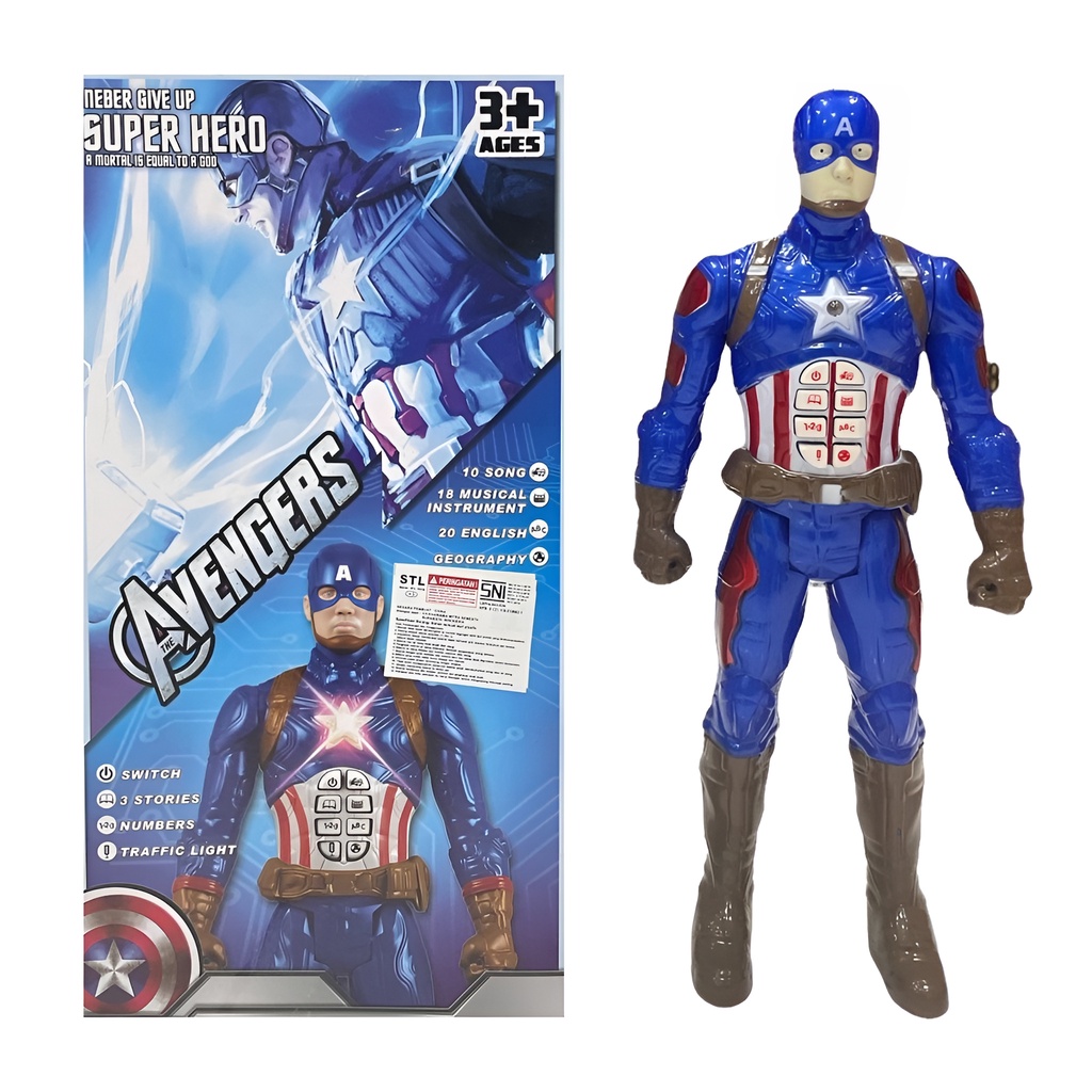 Robot Avengers | Mainan Anak Laki Laki Robot Ironman Captain Amerika Spiderman | Kado Ulang Tahun Anak Cowok 3-4-5-6 Tahun