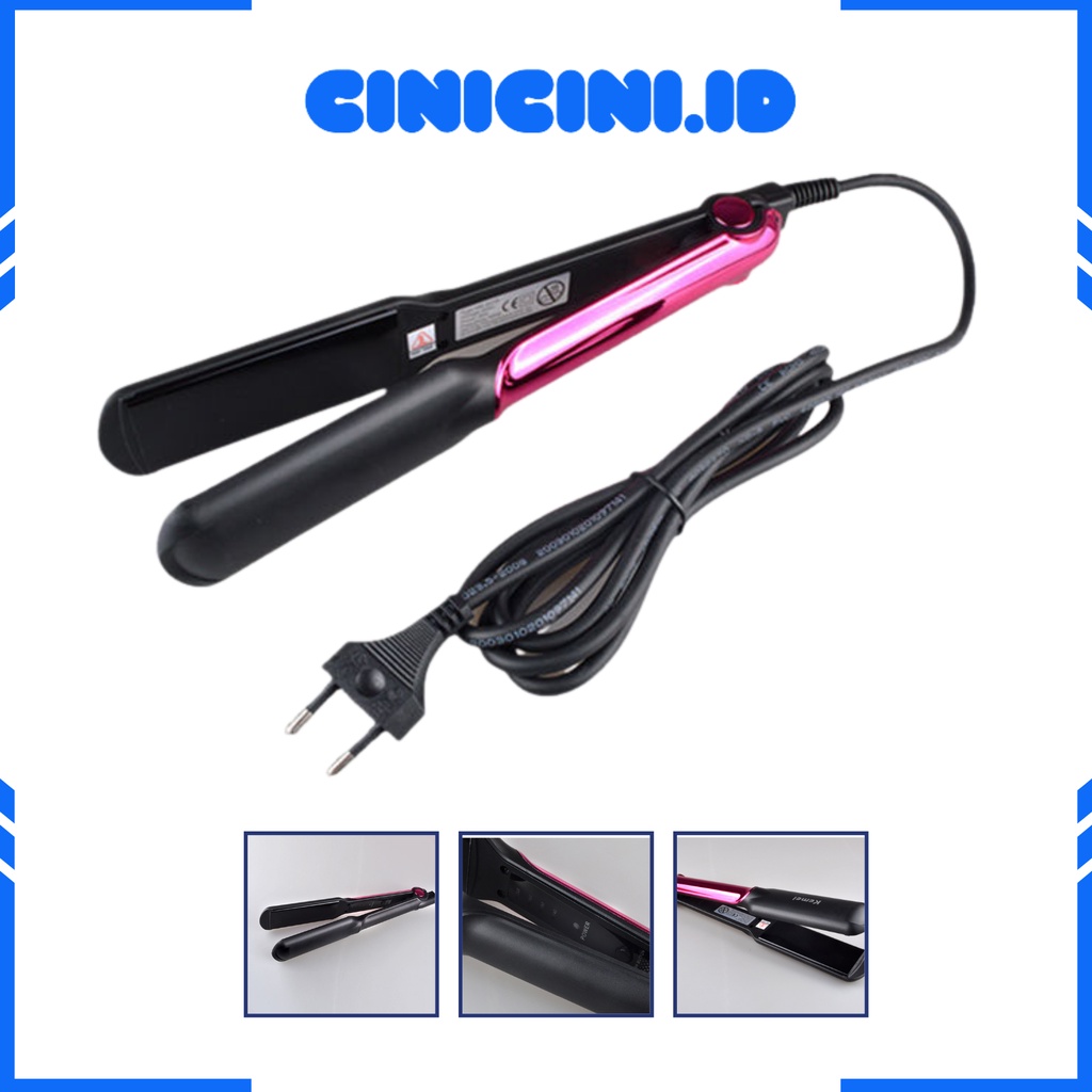 [ Cinicini ] Cantokan rambut kemei KM-2113 Ceramic heating straight iron hair