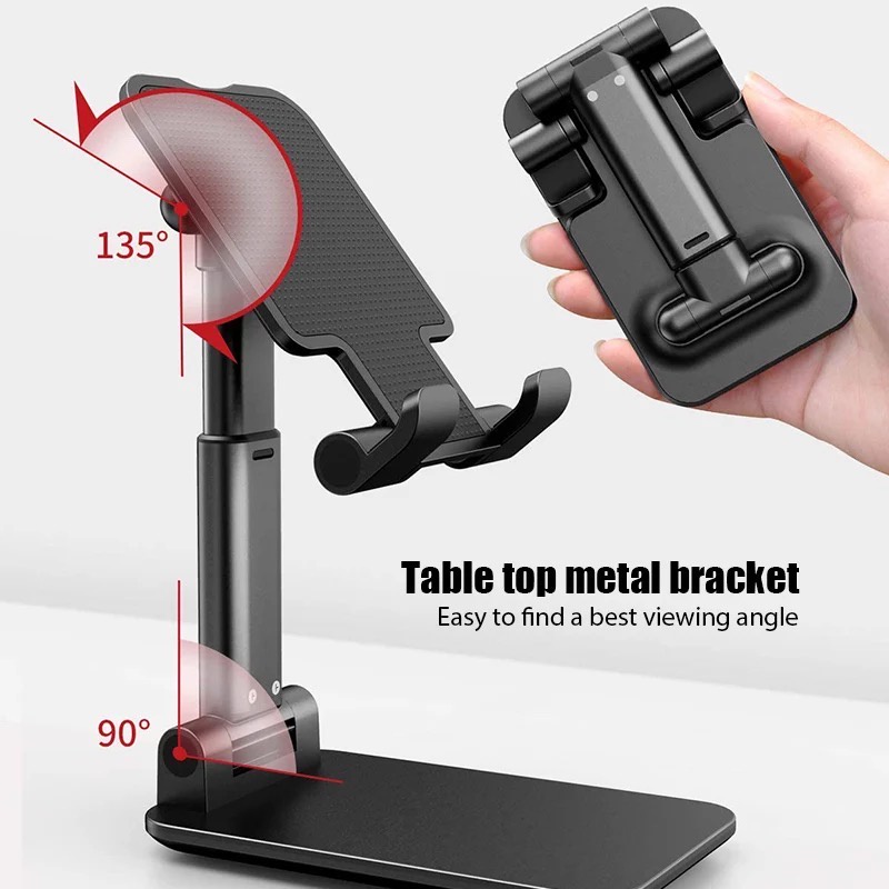 [IZUNA] Liftable Foldable Folding Desktop Support HD-23 / Phone Stand Holder / Dudukan Hp Universal