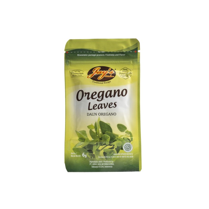 

Jay's Kitchen Oregano Leaves Zipper 6 GR