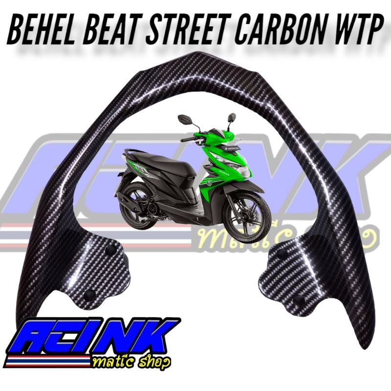 Behel begel planger pegangan jok belakang behel beat street carbon karbon