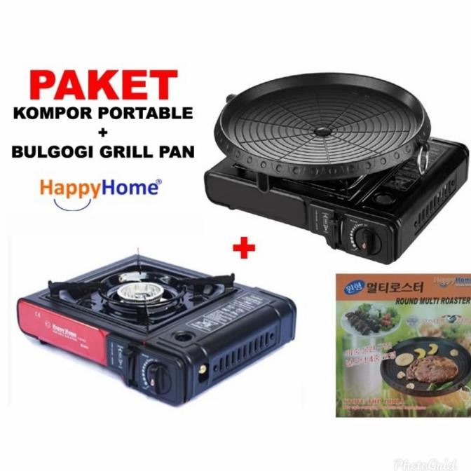 Paket Kompor Portable Bbq Bulgogi Grill Pan Terbaru