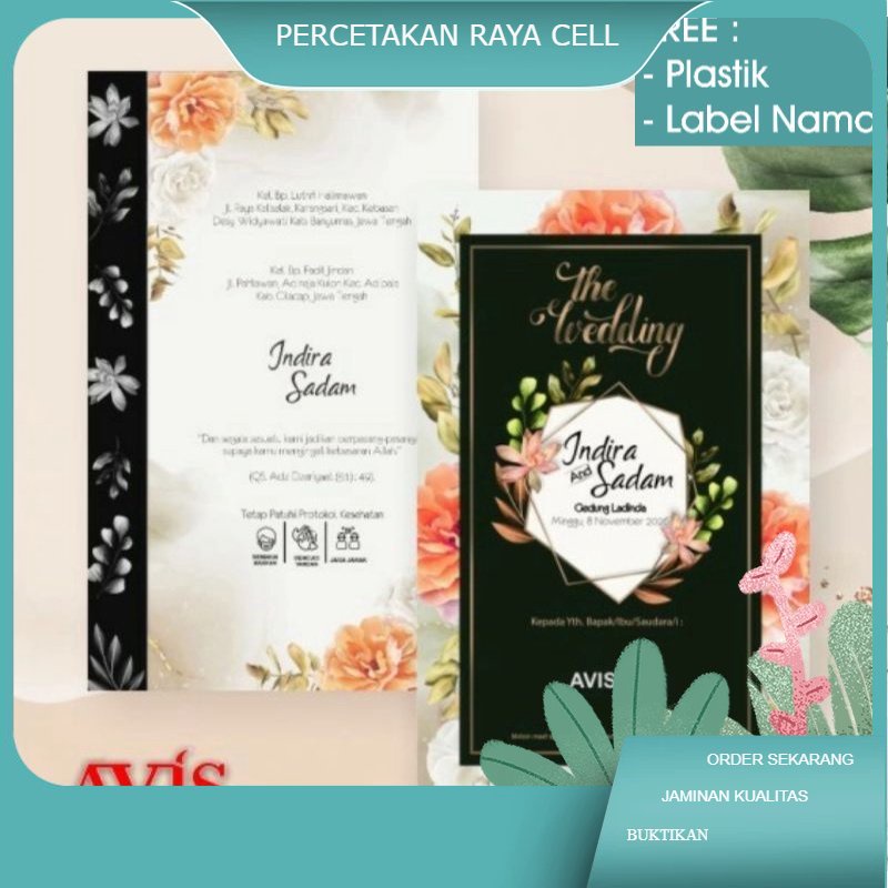 

Cetak Undangan Pernikahan Avis 115