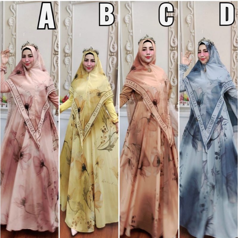 (LANGSUNG KIRIM) DRESS SYARI FARISA SERIES BY AVRILIA