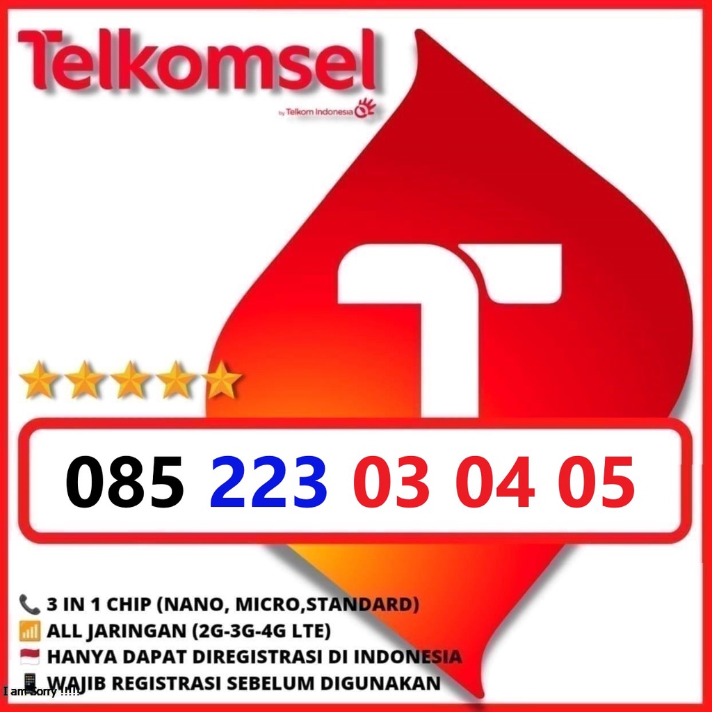 NOMOR CANTIK TELKOMSEL PRABAYAR 030405