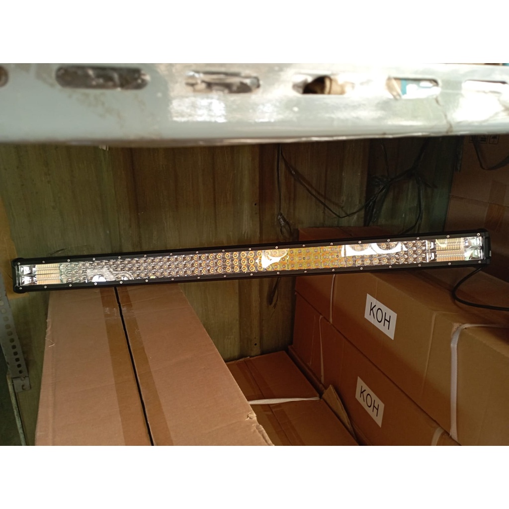 LAMPU TEMBAK 105 cm 2 warna BAR / FOG LAMP BAR LAMPU SOROT LED BAR MOBIL  CM 2 WARNA Lampu Led Bar Light Bar Sorot Tembak 105 Cm 240 Watt Offroad Atap Jeep