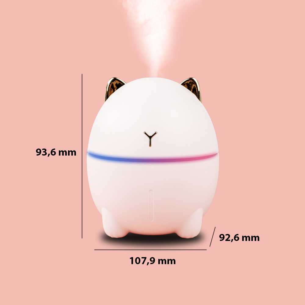 Dudu Cat Air Humidifier Ultrasonic Night Light 200ml - DDM-1