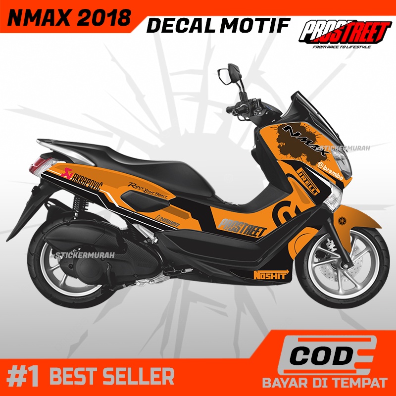 DECAL BODY MOTOR NMAX 2018 PRINTING FULL BODY MOTOR NMAX 2018 NEW MOTIF PROSTREET