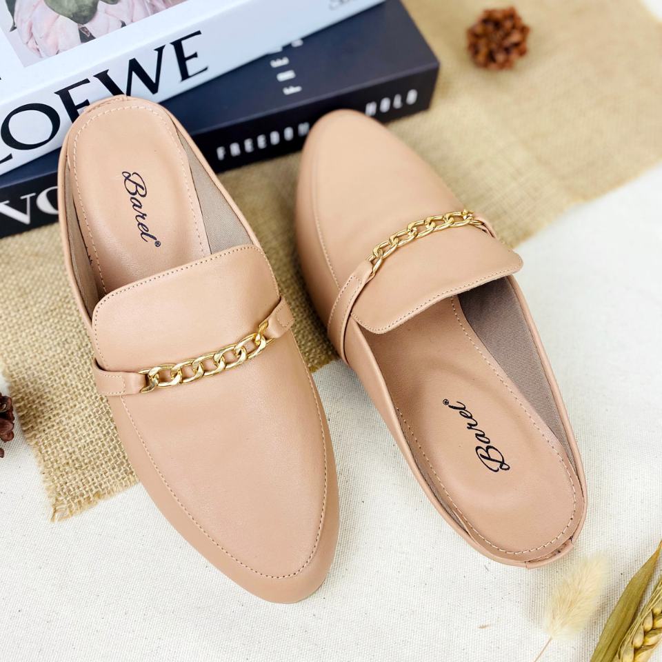 PS Bustong Rantai Sepatu bustong flat teplek Wanita sepatu kasual