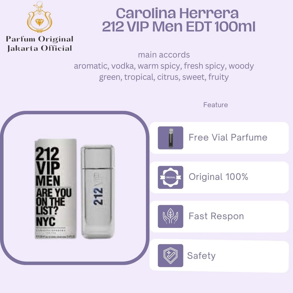 Parfum Parfume Perfume Asli Perawatan Kecantikan Original Import Branded Pria Laki Laki Cowok CH Car