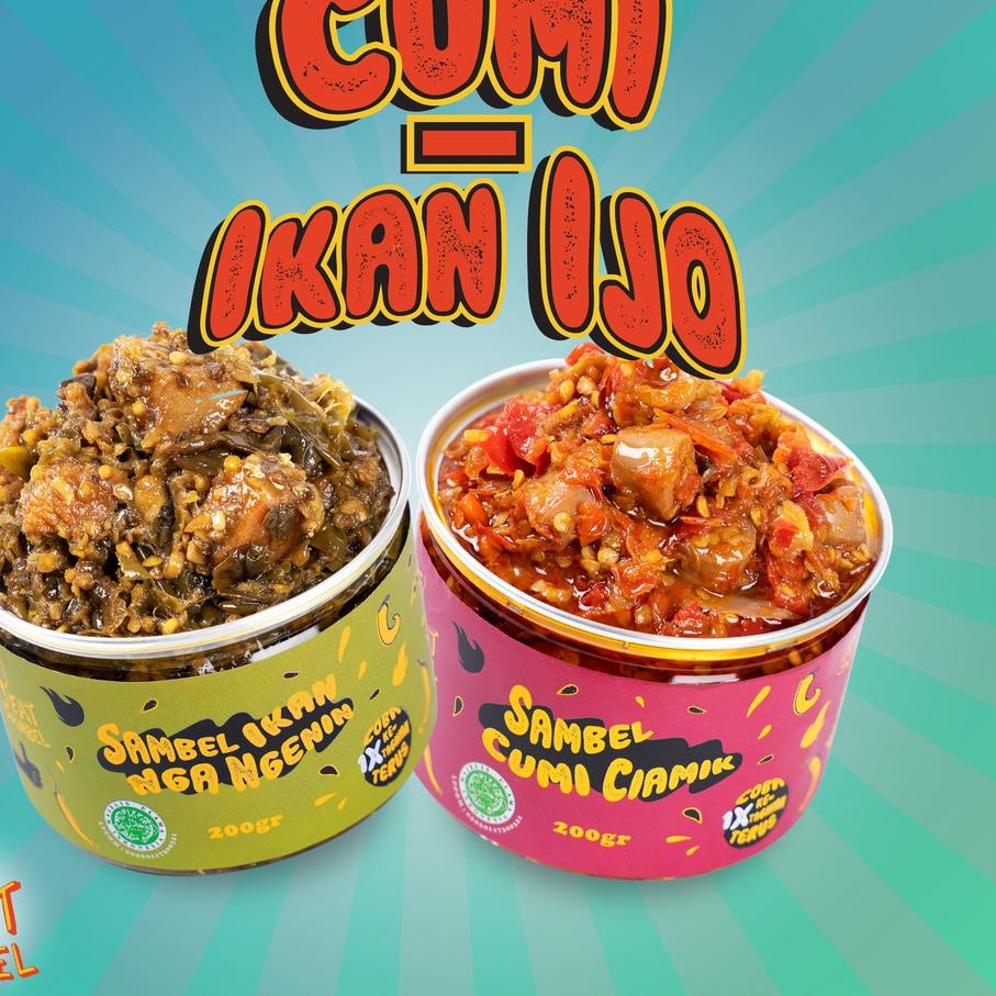 

➯ Eat Sambel - Set Sambel Jagoan 2 varian Sambal Geprek + Sambal Cumi Ciamik / Ikan Ngangenin ➬