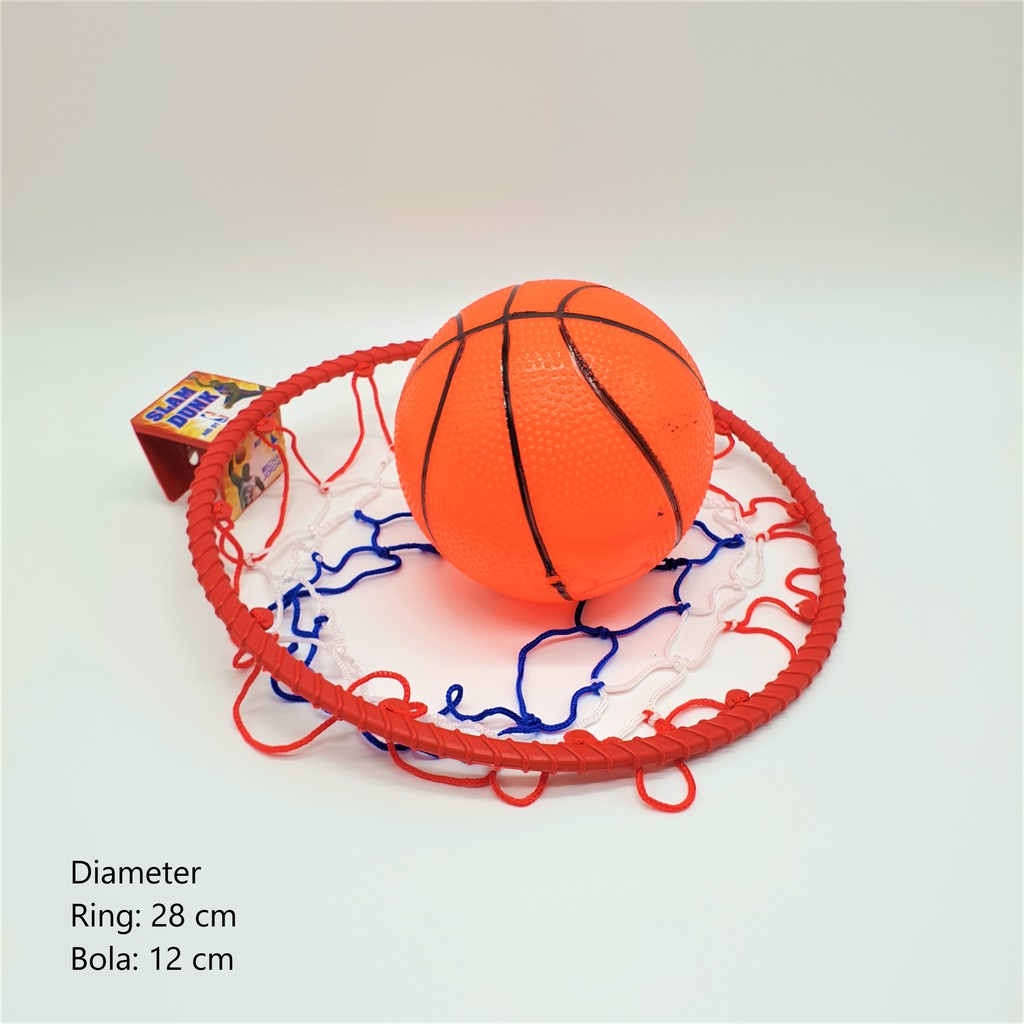 Mainan Set Ring dan Bola Basket Anak anak