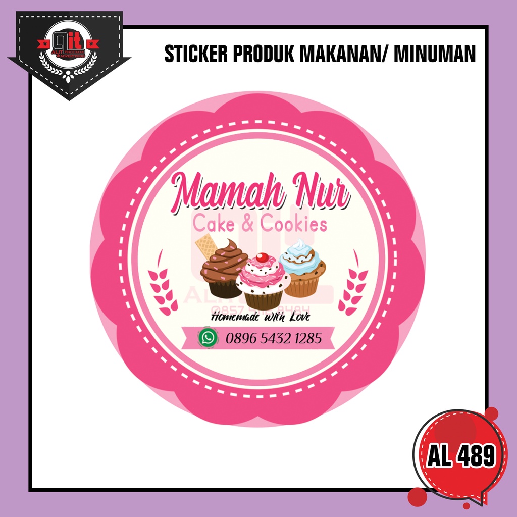 

sticker label kue/ jajan/ minuman/ makanan