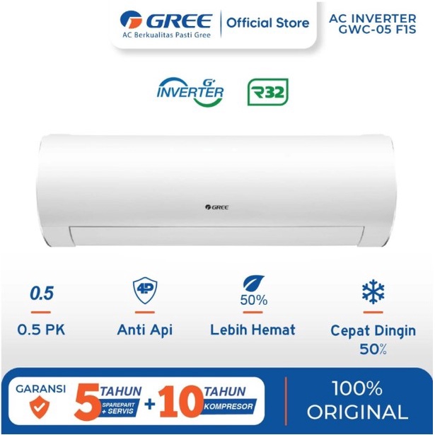 GREE AC 1/2 PK Inverter 0.5PK 325Watt GWC-05F1 05F1 0,5 PK GWC05F1