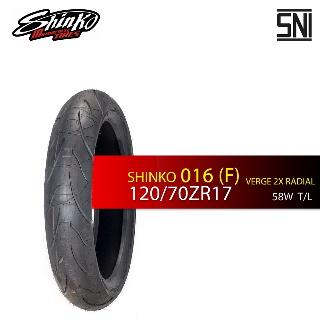 ban shinko 016 verge radial 120/70ZR17 Front