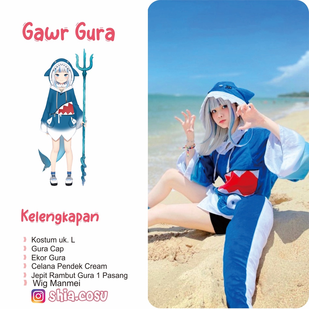 Sewa Cosplay Gawr Gura
