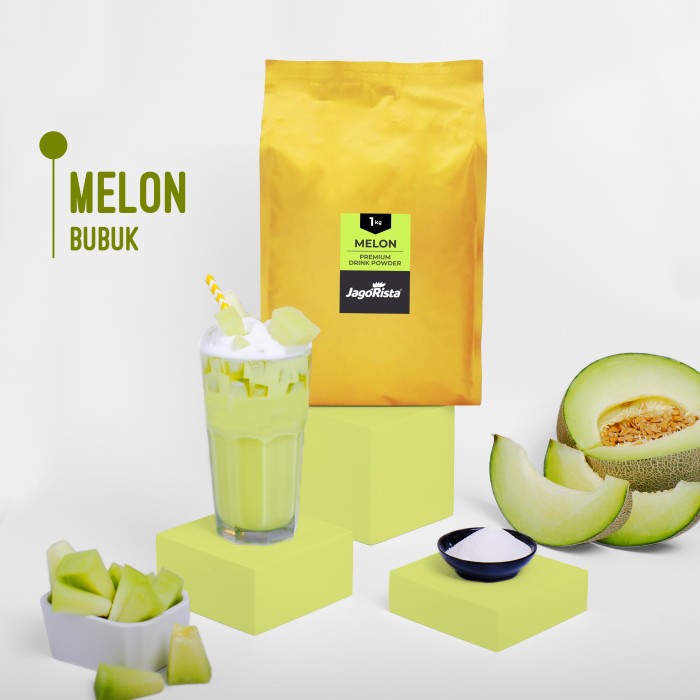 

1 KG JAGORISTA - MELON - PREMIUM BUBBLE DRINK POWDER