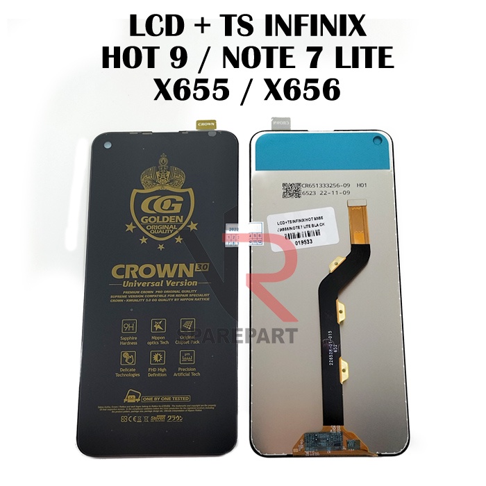 LCD INFINIX HOT 9 / X655 / X656 / NOTE 7 LITE FULLSET TOUCHSCREEN