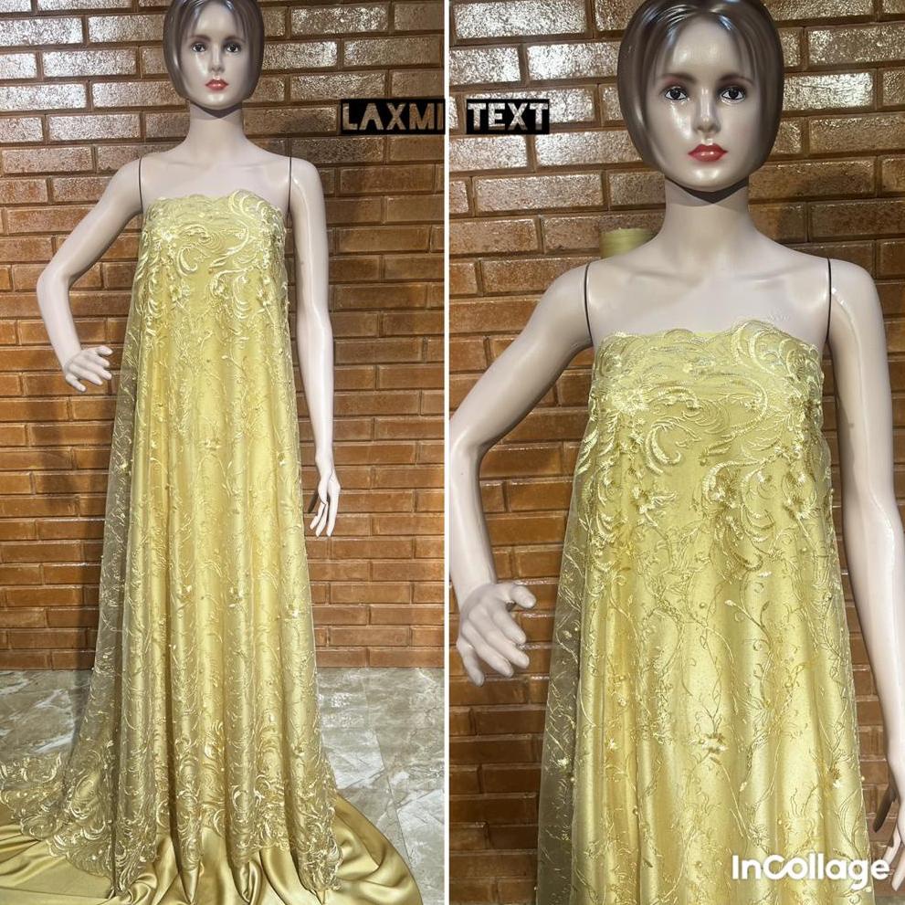 COD?? Kain tile akar renda new / bahan tulle/ cocok untuk dress Tunik gaun pengantin seragaman dll T