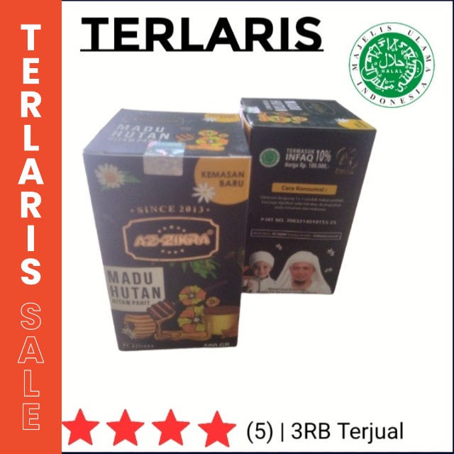

Madu Hutan Hitam Pahit Az Zikra 500 gr